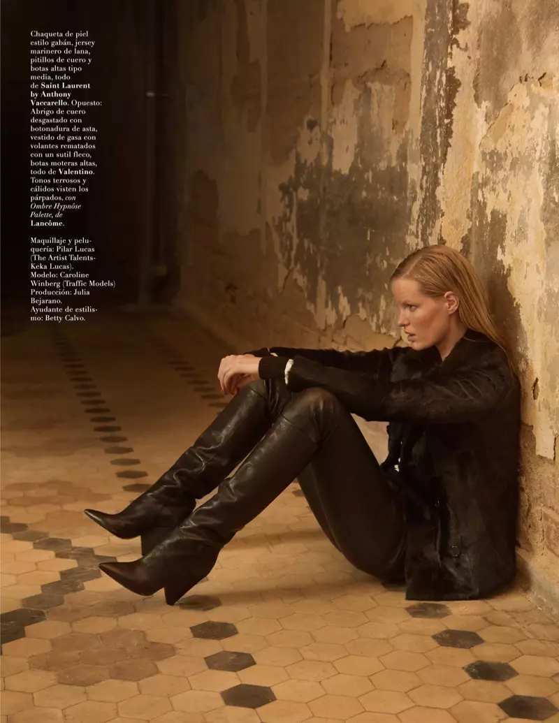 Caroline Winberg nosi pre-fall stile za Marie Claire v Španiji