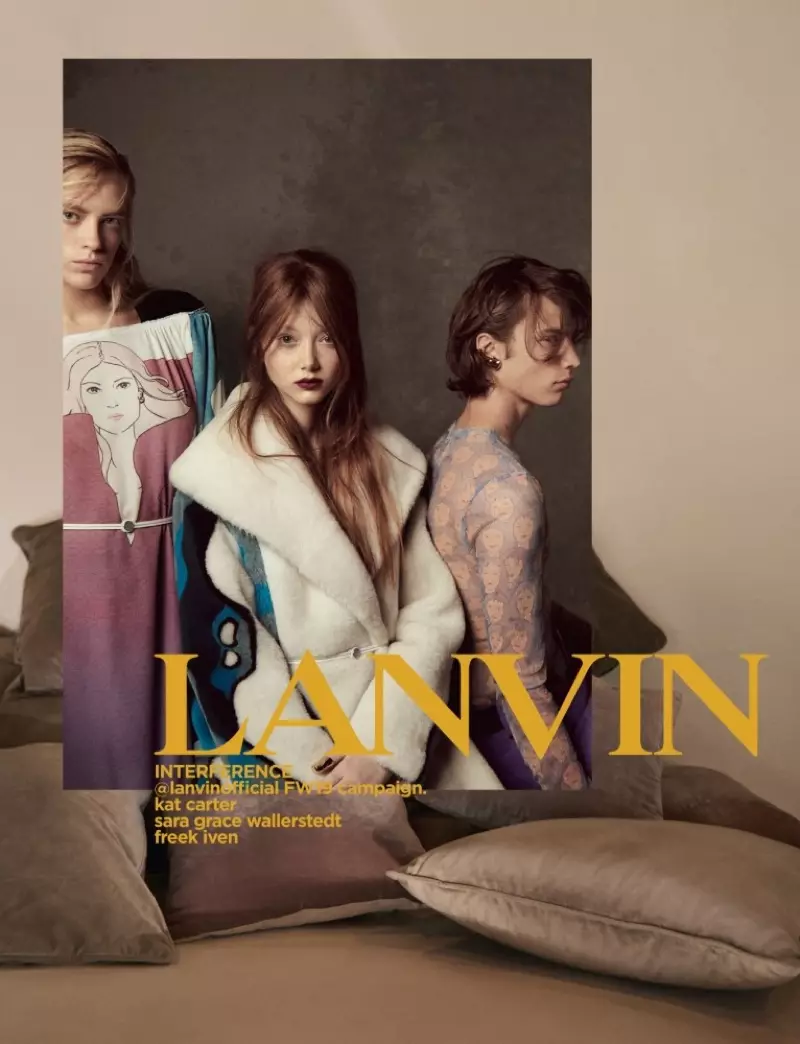 Выява з рэкламнай кампаніі Lanvin восенню 2019 года