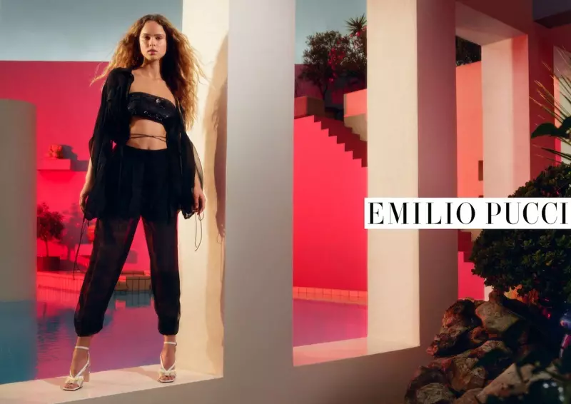 'n Beeld van Emilio Pucci se lente 2020-advertensieveldtog