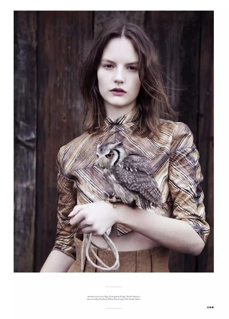 Sara Blomqvist in Rodarte per Twin #4 di Ben Toms