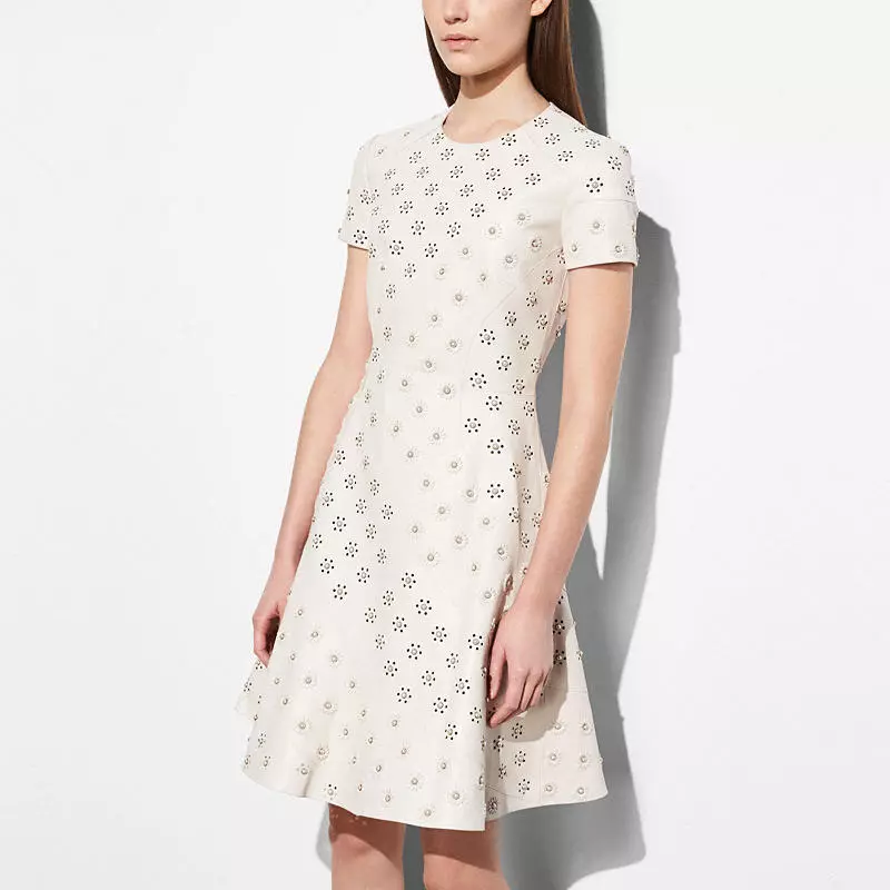 Coach and Rodarte Leather Dress with Whipstitch Eyelet $2,500