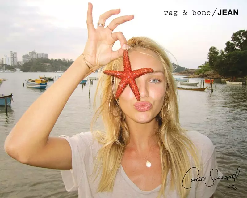 Rag & Bone 가을 2011 캠페인의 Candice Swanepoel