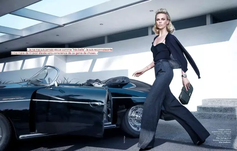 Charlize Theron ka Mark Seliger bakeng sa Elle France January 2012