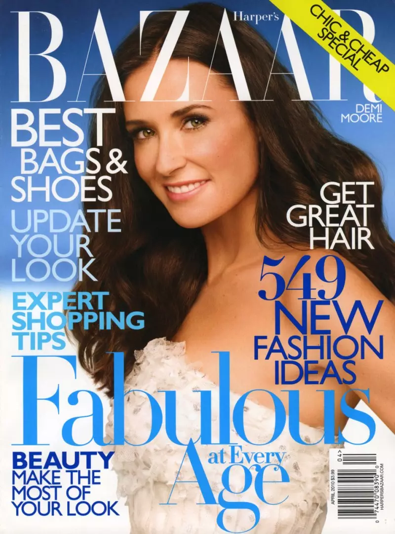 Demi Moore Marka Seligera | Harper's Bazaar u SAD-u, travanj 2010