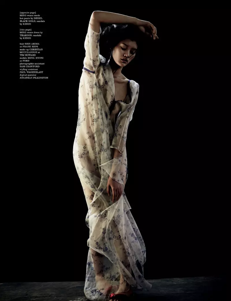 Ming Xi & Hyoni Kang oleh Will Davidson untuk Dazed & Confused Februari 2011