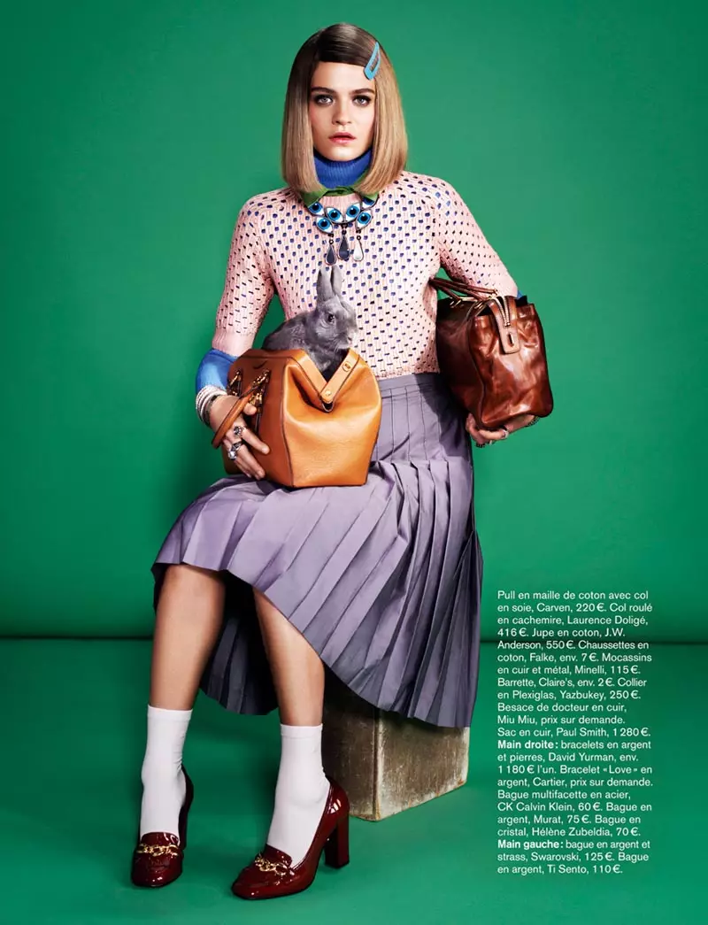 Rintje van Witjck adalah First Class untuk Glamour France Shoot Naomi Yang