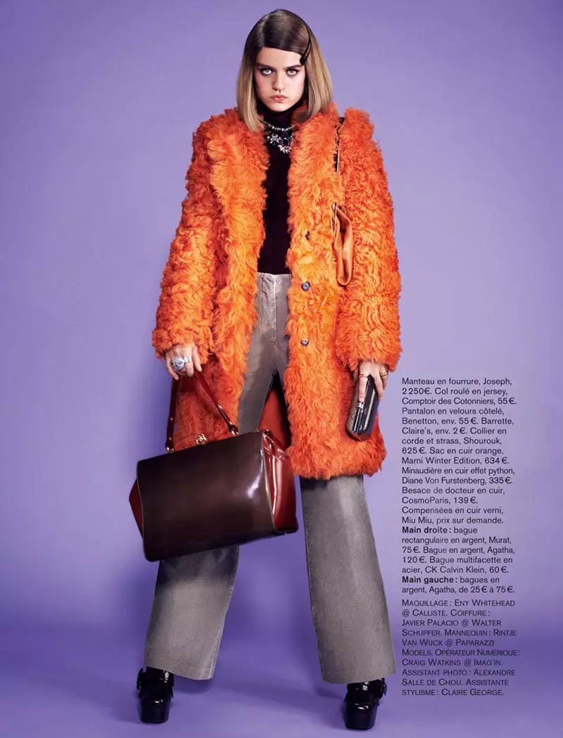 Rintje van Witjck is First Class voor Naomi Yang's Glamour France Shoot