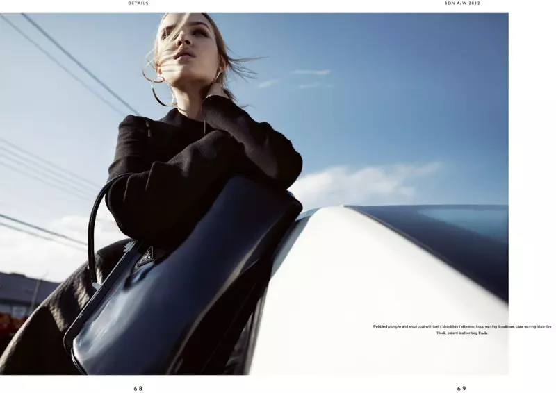 Josephine Skriver, Bon Magazine F/W 2012'de Benny Horne'un Sürücü Koltuğunu Aldı