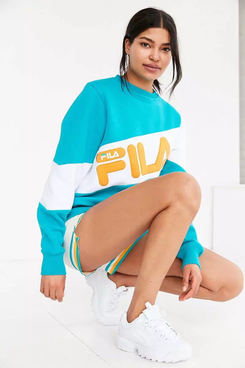 FILA x Dharka magaalooyinka Alexa Crew Qoorta dhididka