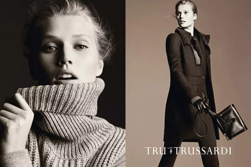 Toni Garrn występuje w kampanii Trussardi Jeans & Tru Trussardi Fall 2012