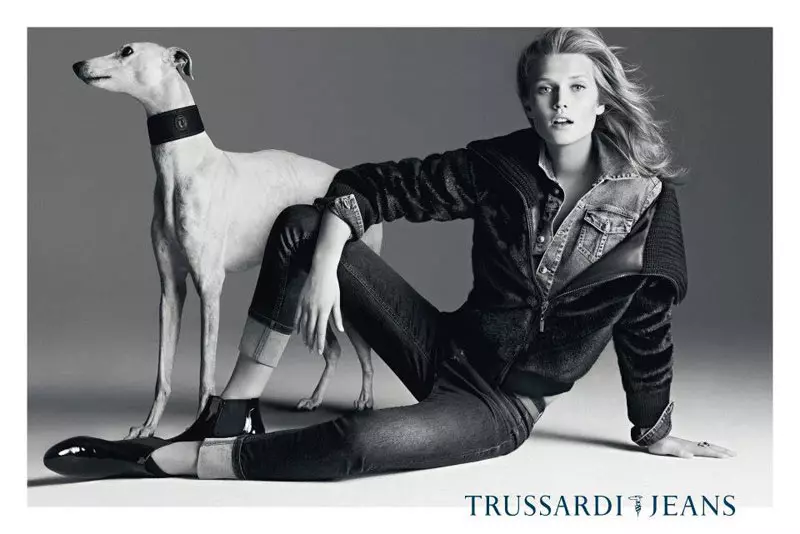 Toni Garrn vaidina Trussardi Jeans & Tru Trussardi 2012 m. rudens kampaniją