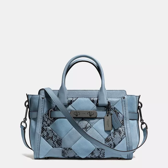 Coach Swagger 27 Patchwork Exotic Print