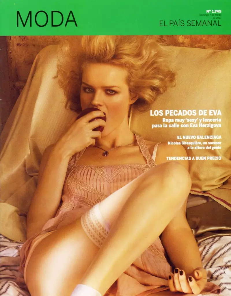 Eva Herzigova 通過 Giampaolo Sgura | | WahooArt.com國家報 2010 年 3 月