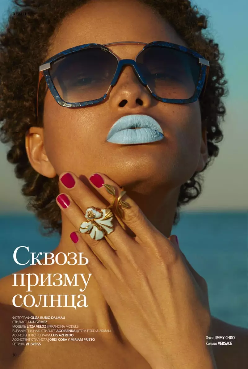 Litza Veloz Models Chilimwe Kukongola kwa L'Officiel Kazakhstan