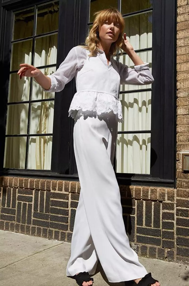 Club Monaco Garisa Top, Claudia Shirt an Ahnn Pant. Loeffler Randall Vera Sandal.