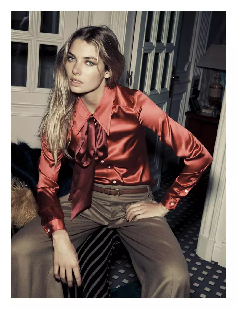 Jessica Hart vum Santiago Esteban zu Gucci fir Elle Spuenien August 2011