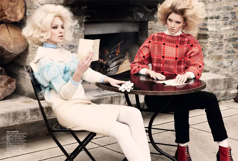 Emilia & Melissa nataon'i Nicole Bentley ho an'ny Vogue Australia Jolay 2011