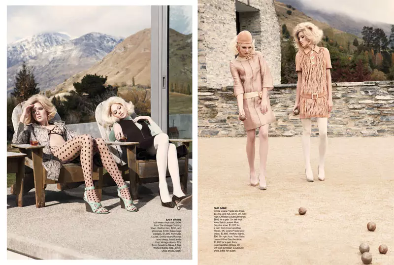 Emilia & Melissa od Nicole Bentley za Vogue Australia jula 2011