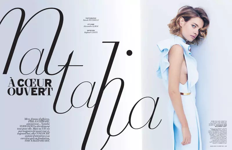 Natalia Vodianova Taurari a cikin L'Officiel Paris' Maris 2013 Cover Shoot