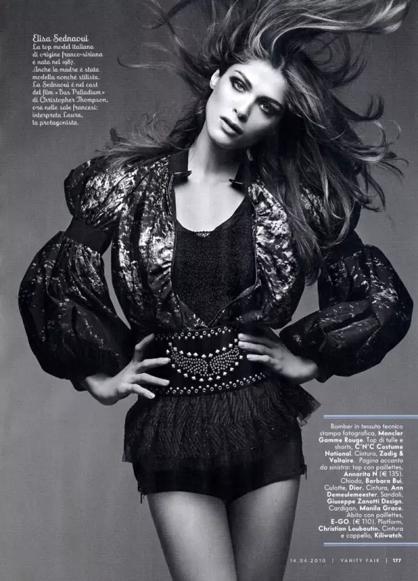 Elisa Sednaoui av Benoit Peverelli | Vanity Fair Italia april 2010