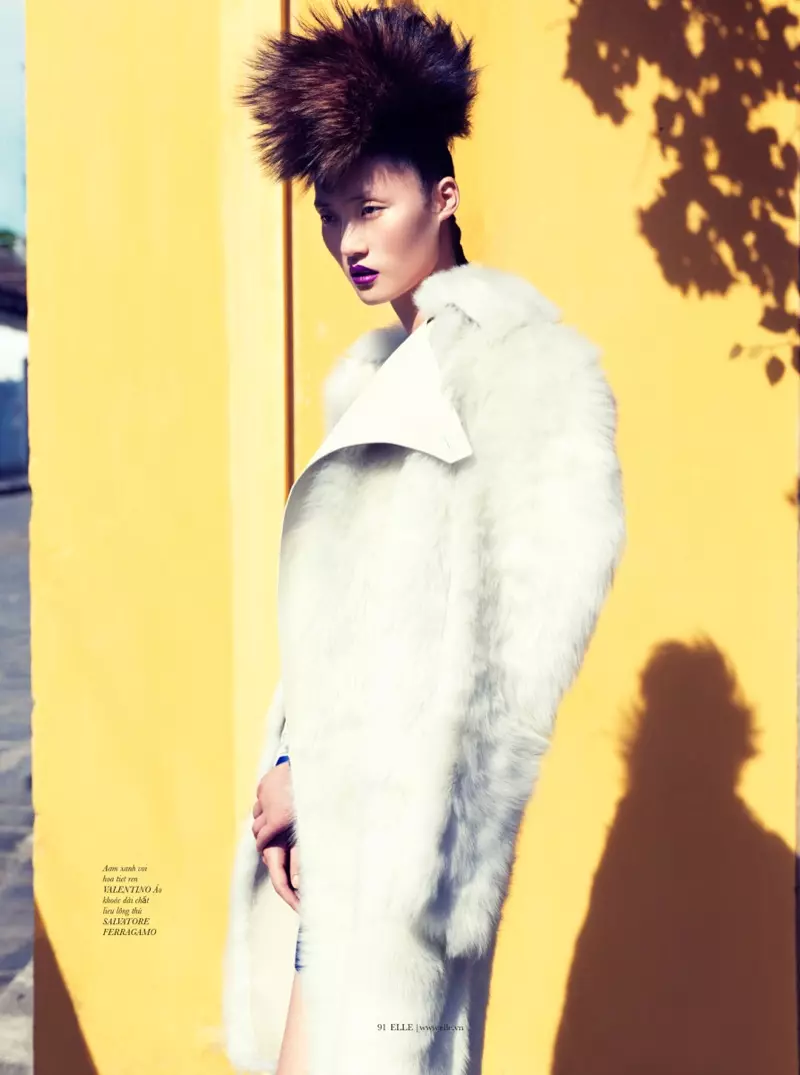 Lina Zhang nosi luksuzni stil za Elle Vietnam Shoot by Stockton Johnson