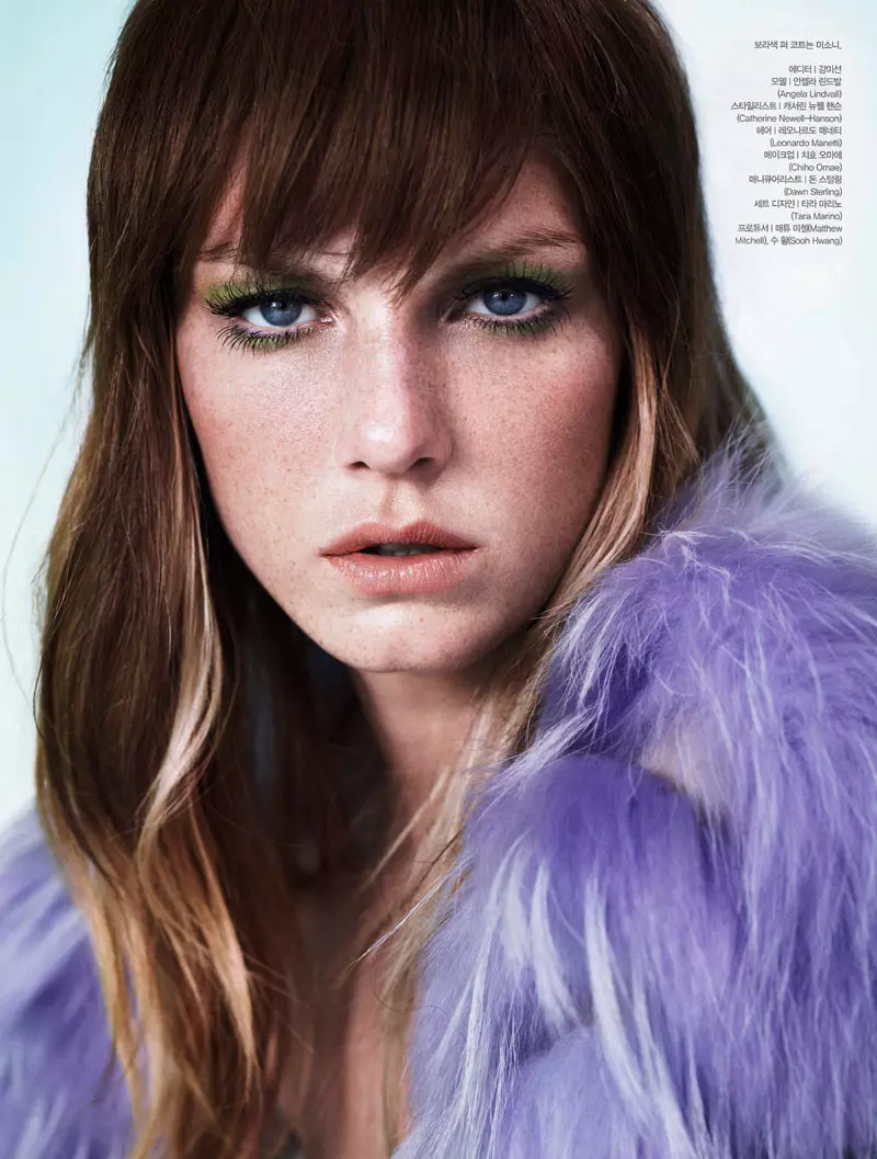 Angela Lindvall, Catherine Servel tərəfindən Allure Korea üçün Noyabr 2011