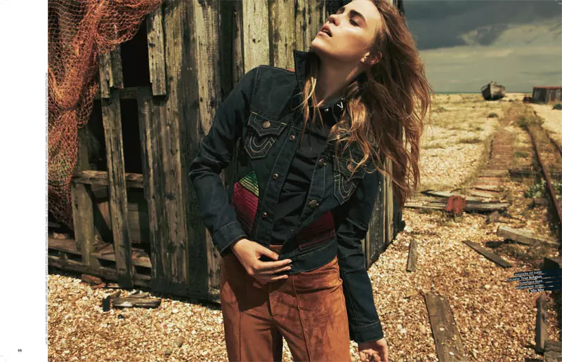 Dasha Sushko er Cowgirl Chic for Grazia Tyskland