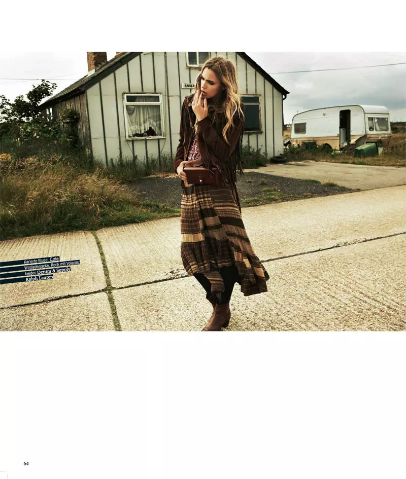 Dasha Sushko er Cowgirl Chic for Grazia Tyskland