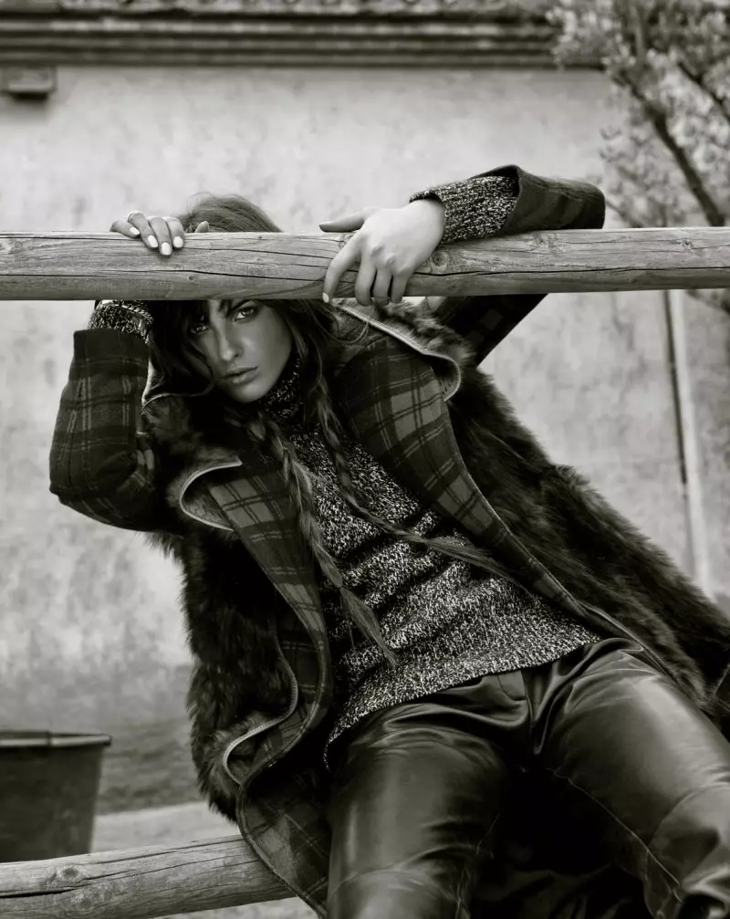 Dennison Bertram filma estilo country para Marie Claire Holanda novembro 2012