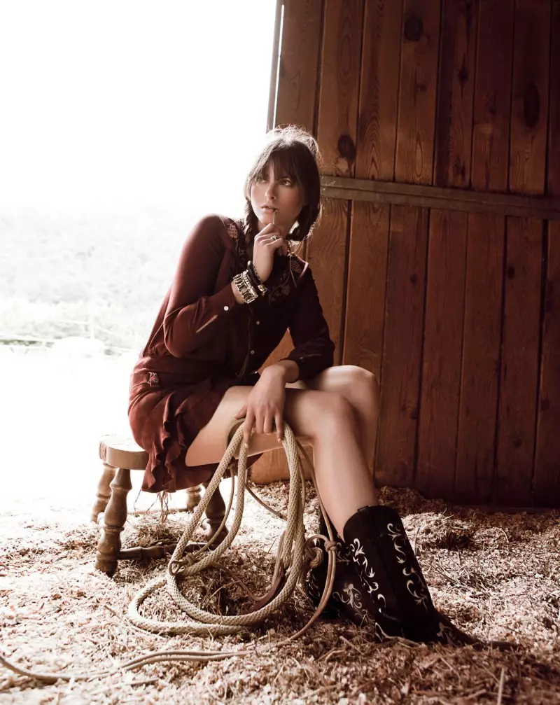 Dennison Bertram Shoots Country Style voor Marie Claire Nederland november 2012