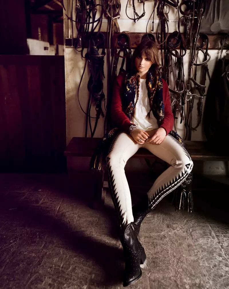 Dennison Bertram Shoots Country Style para sa Marie Claire Netherlands Nobyembre 2012