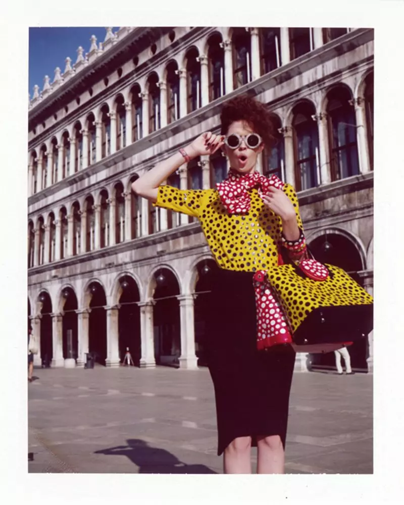 Dennison Bertram Lenses the Louis Vuitton x Yayoi Kusama Collection for Marie Claire Czech