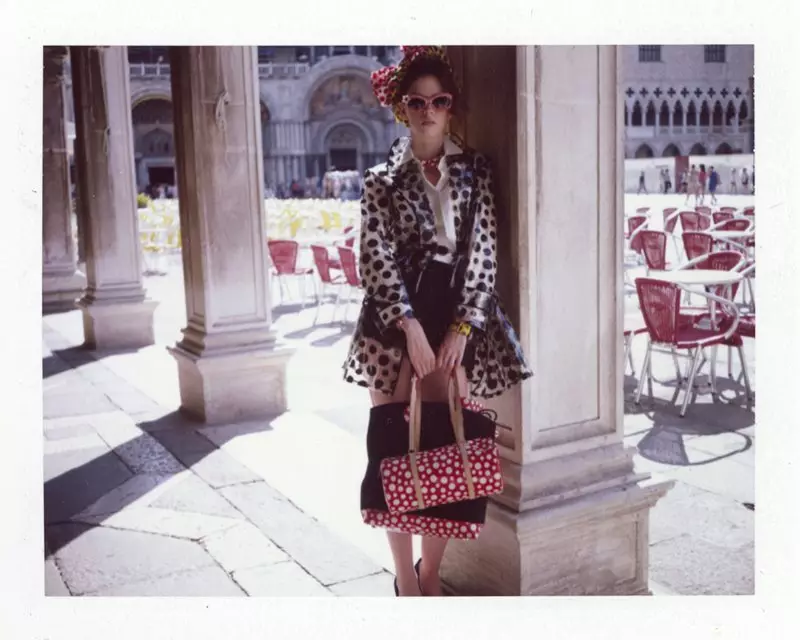 Dennison Bertram Lenses the Louis Vuitton x Yayoi Kusama Collection for Marie Claire Czech