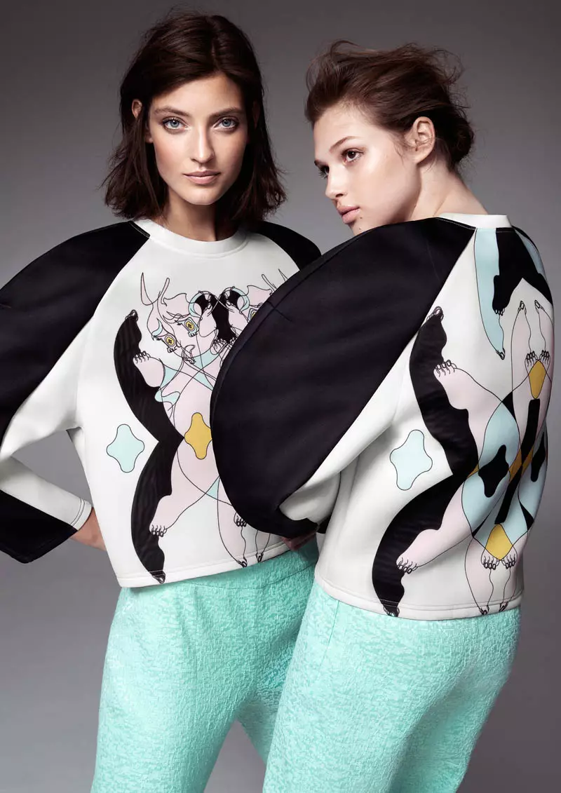 Anais Pouilot & Marikka Juhler Wọ Akopọ Aṣeyọri Apẹrẹ Oniru H&M 2013