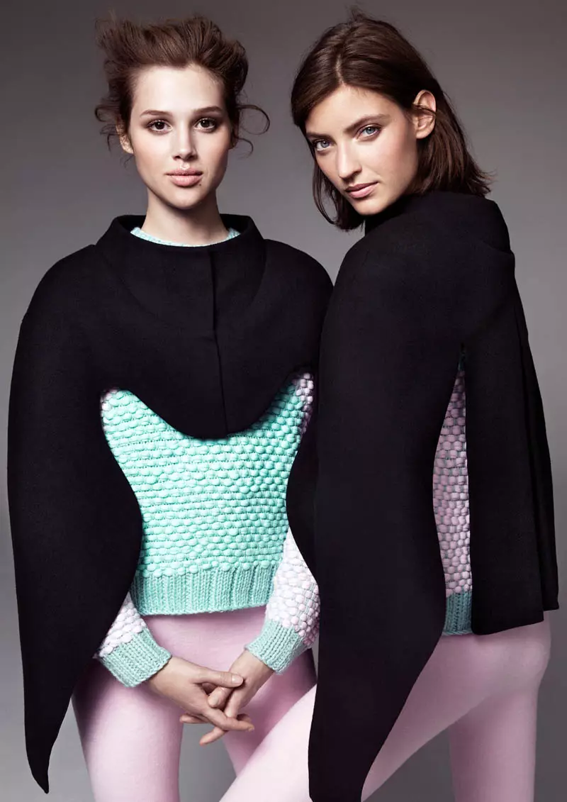 Anais Pouilot y Marikka Juhler visten la colección ganadora del premio de diseño H&M 2013