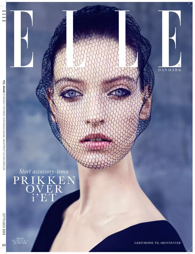 Marikka Juhler Stars in Elle Denmark september 2013 av Oliver Stalmans