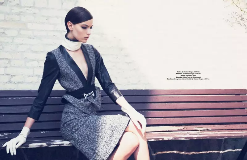 Marikka Juhler Star in Elle Danimarca Settembre 2013 di Oliver Stalmans