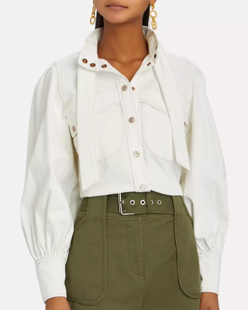 Zimmermann Vintage White Denim Shirt $425