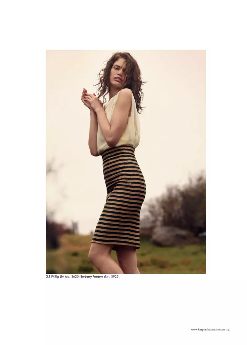 Rianne ten Haken de John Balsom para Harper's Bazaar Australia