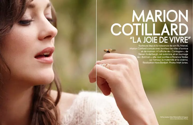 Marion Cotillard oleh Matt Jones untuk Elle France Ogos 2011