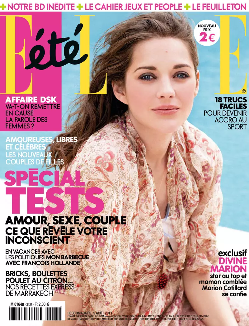 Marion Cotillard por Matt Jones para Elle France agosto 2011