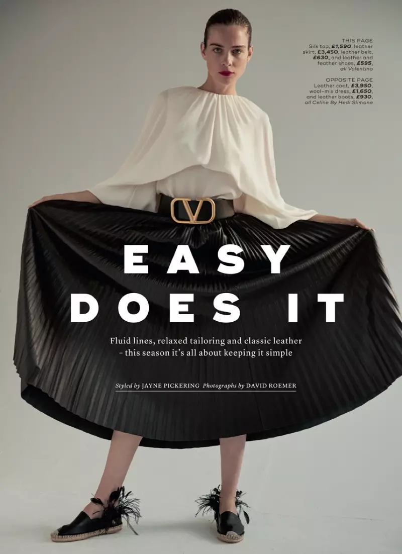 Kim Noorda nosi opušteni stil za Marie Claire UK