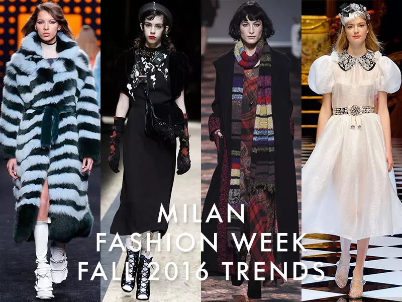 Top Fall / Winter 2016 Trend from Milan Fashion Week