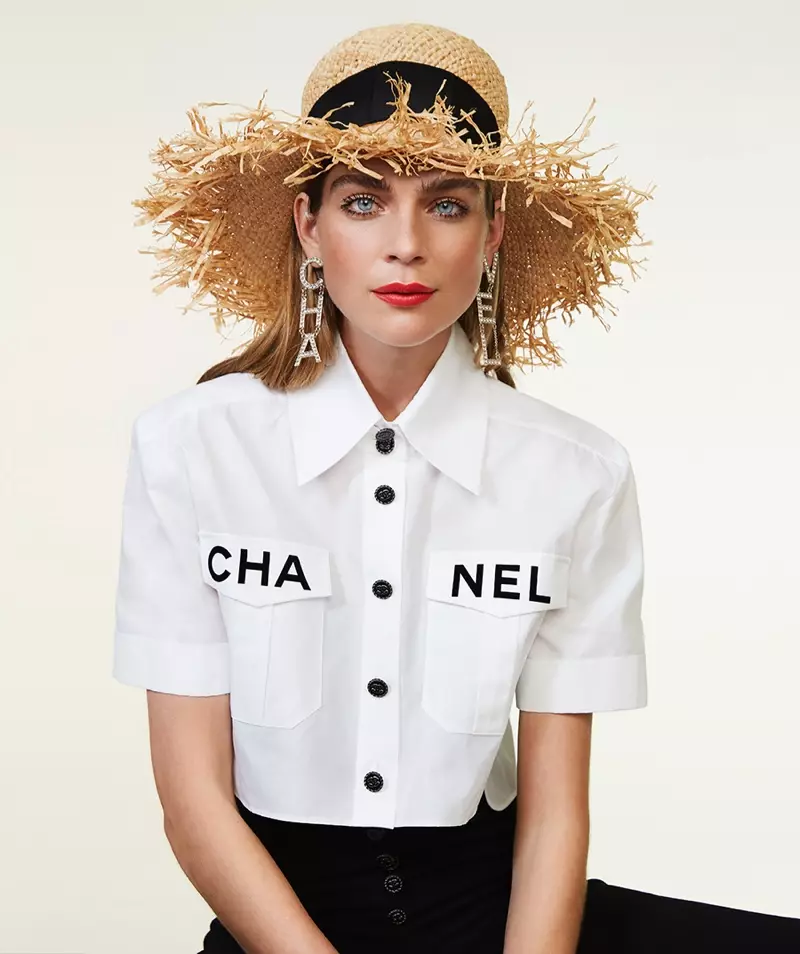 Kim Noorda Charms hauv Chanel rau Marie Claire Netherlands