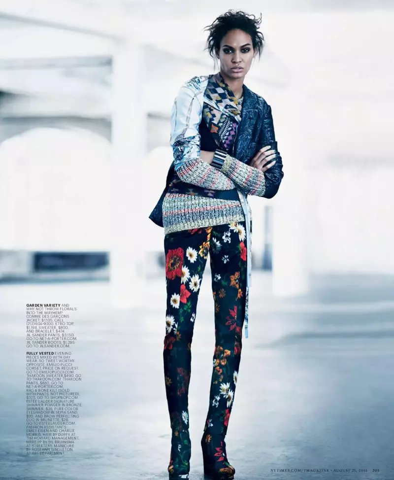 Joan Smalls by Boo George kuri T Magazine Yaguye 2011