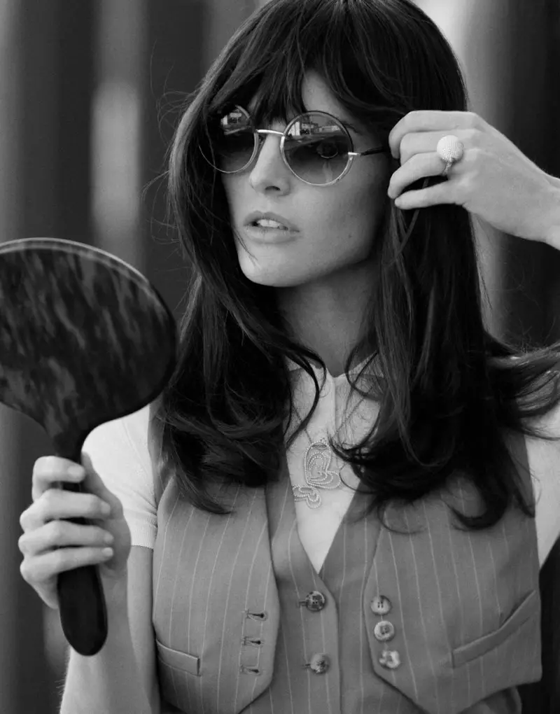 Hilary Rhoda Models Retro Style para sa DuJour Spring 2013 ni Thomas Whiteside