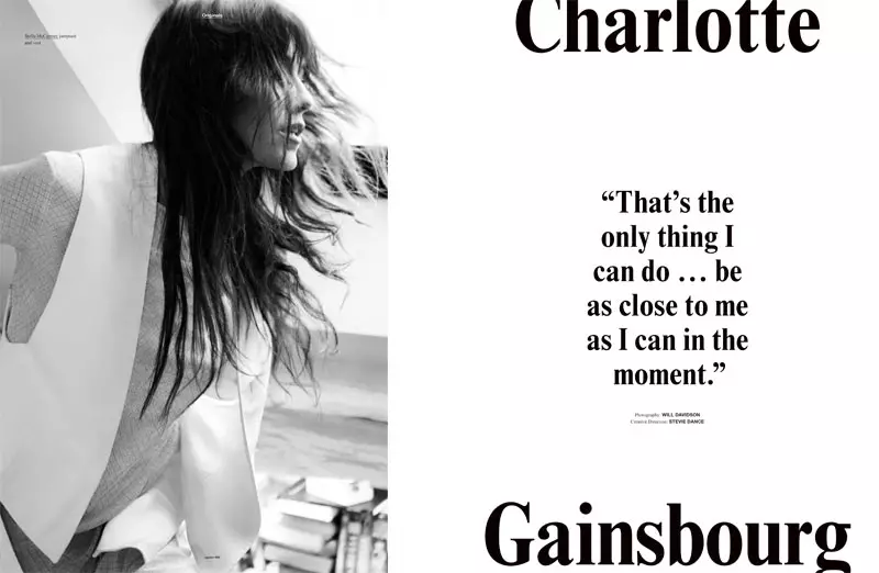 Charlotte Gainsbourg vum Will Davidson fir Oyster #98