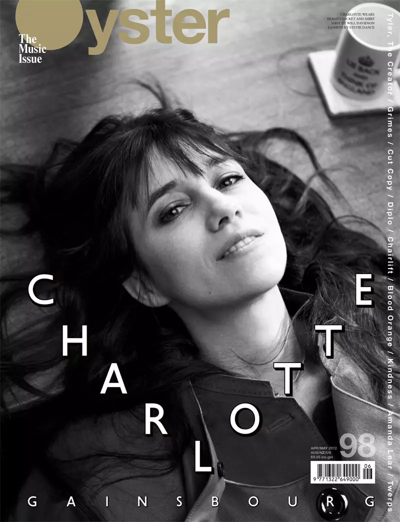 Oyster # 98 üçün Will Davidson tərəfindən Charlotte Gainsbourg