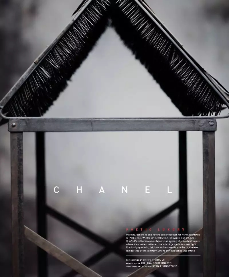 Քրիս Նիկոլսի Քրիստենը Chanel-ում Pulp #4-ի համար