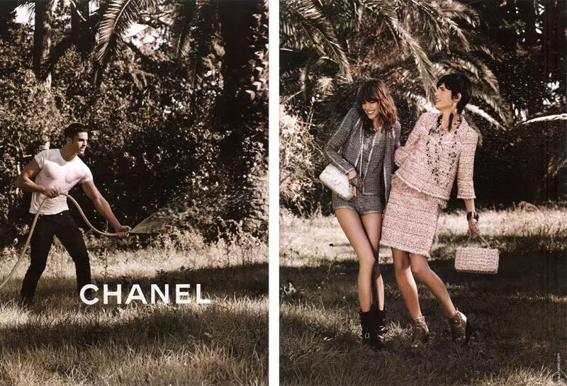 Kampanjo Chanel Printempo 2011 | Freja Beha Erichsen & Stella Tennant de Karl Lagerfeld